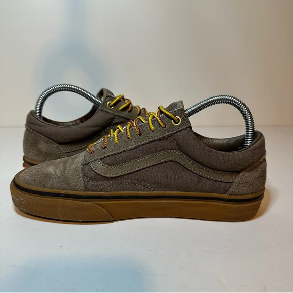 Vans Old Skool Gumsole Falcon/Boot Lace Khaki Sz W 8.5 M 7 (196 Box 23) - Picture 3 of 9